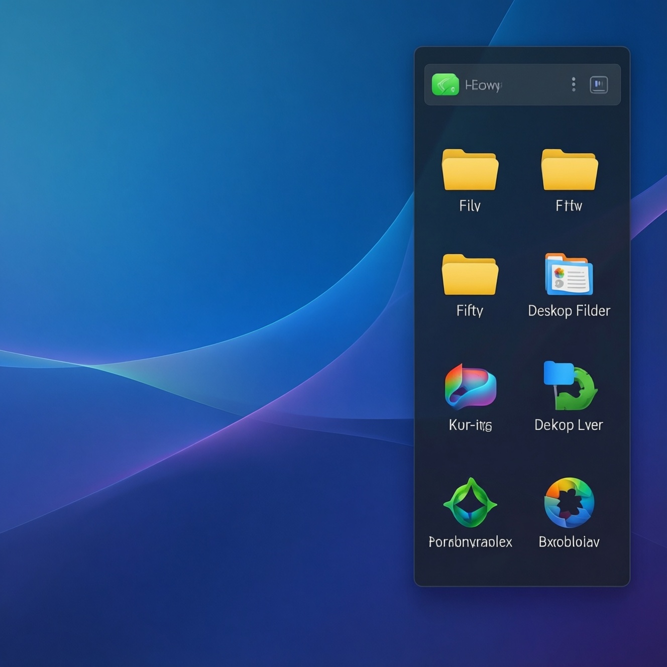 Как добавить значки на рабочий стол в elementary Os 7 horus с desktop folder