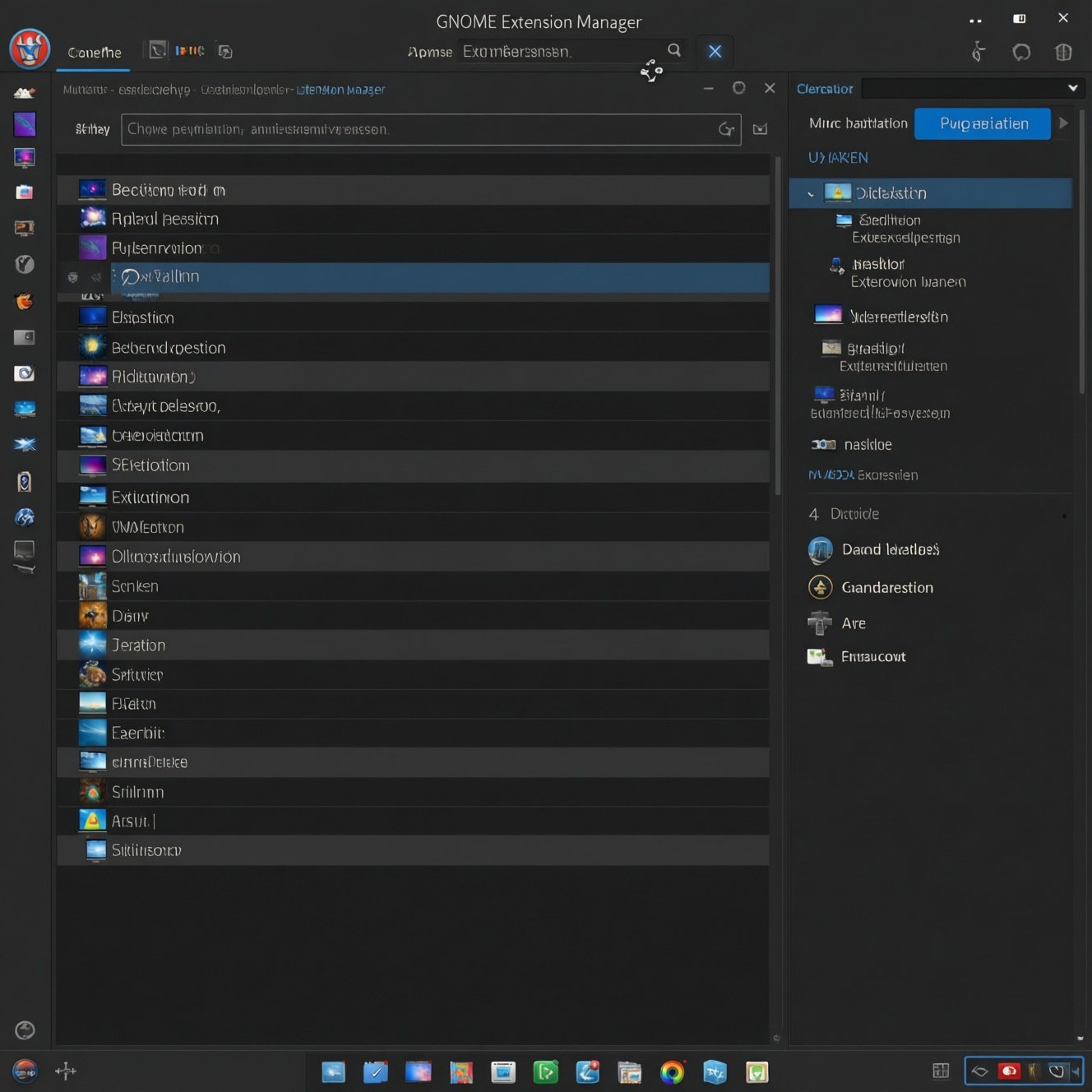Extension manager: установка и управление расширениями Gnome shell без браузера